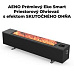 AENO FH2S Premium SPACE FIRE HEATER,Čierny, LED, WI-FI, max 2000W, 1000x242cm, efekt ohńa