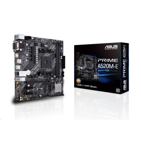 ASUS PRIME A520M-E/CSM soc.AM4 A520 DDR4 mATX M.2 D-Sub DVI HDMI