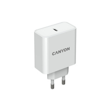 Canyon H-65 ultravýkonná vysokorýchlostná nabíjačka do steny 1xUSB-C, 65W GaN technológia, biela