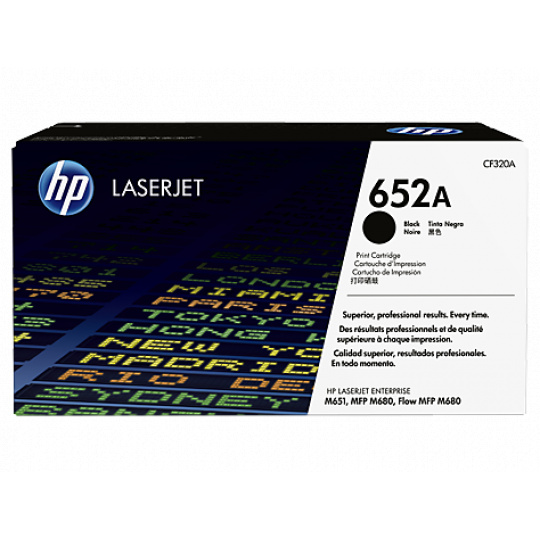 CF320A čierna tonerová kazeta HP 652A LaserJet CF320A čierna tonerová kazeta HP 652A LaserJet