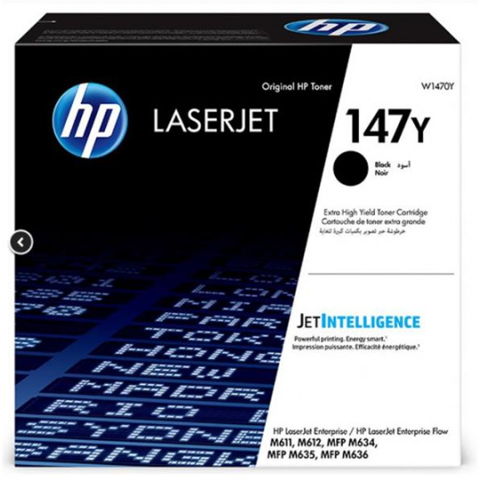 HP originál toner W1470Y, black, HP 147Y HP originál toner W1470Y, black, HP 147Y
