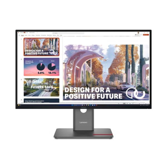 Lenovo P27QD-40 27" 2560x1440 1500:1 350cd 4ms HDMI+DP+USB+USB-C+RJ45 dock+dobijanie NTB lift 3y