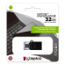 32 GB . USB 3.2 kľúč . Kingston DataTraveler MicroDuo 3 Gen2 + microUSB (Android/OTG)
