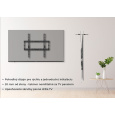 Wall mount KIVI Basic-22F Fixed, VESA 200x200, 23'-43' Max 45kg