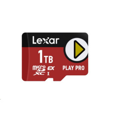 Lexar PLAY Pro microSD Express 7.1 1TB, up to 900MB/s read,600MB/s Write, C10 U3,and up to 104MB/s with UHS-I Host