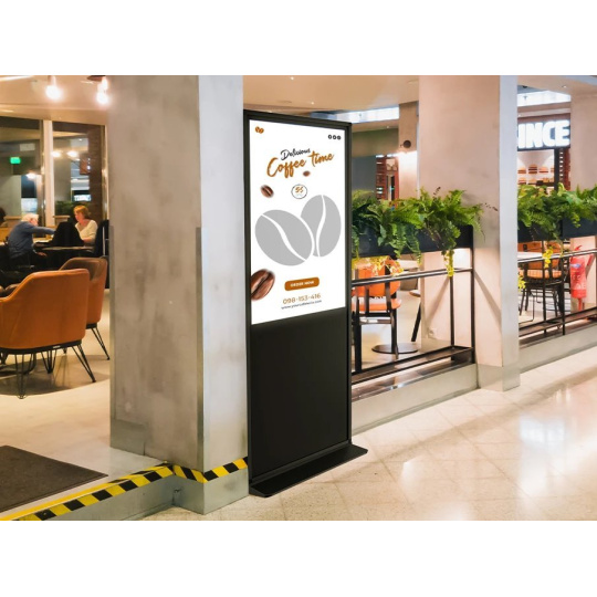 Prestigio Solutions IDS Indoor Totem Vertical 55", 4K(2160x3840), Android 11: RK3399B/4GB/64GB, IR10 dotykov