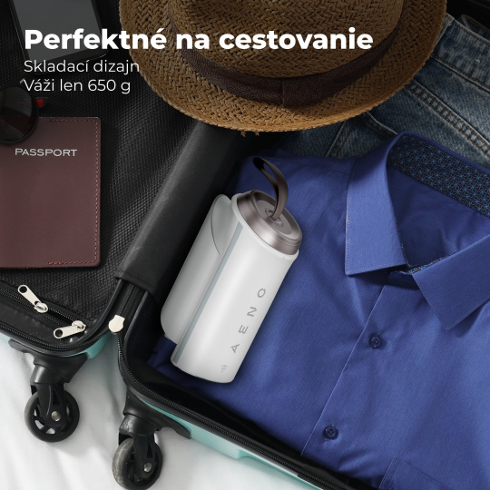 AENO Ručný naparovač GS4:800W, ultraľahký, skladací, odnim. nádržka na vodu, 3 parné režimy, biely AENO Ručný naparovač GS4:800W, ultraľahký, skladací, odnim. nádržka na vodu, 3 parné režimy, biely