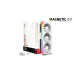 XFX Mercury AMD Radeon RX 9070XT OC White Magnetic Air Edition with RGB 16GB GDDR6 HDMI 3xDP, AMD RDNA 4
