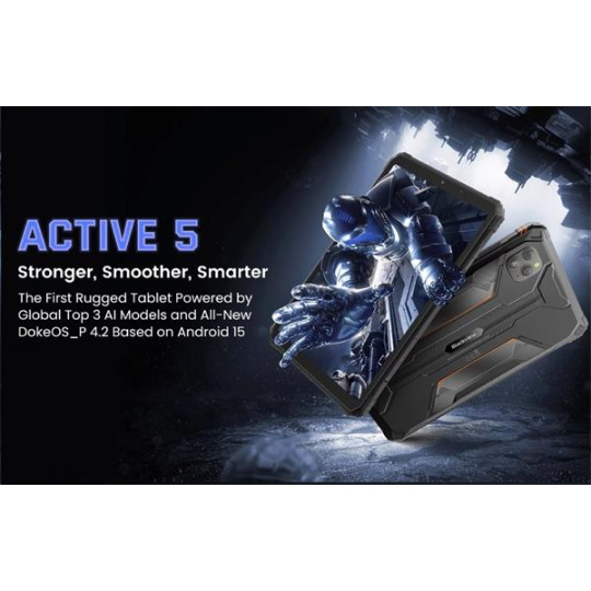 Blackview Active 5 Rugged Tab 8GB/ 128GB, 8,7" FHD, Corning Glass 3, 13MP/16MP, Android 15, Cierny