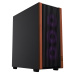 1stCOOL G6 Noble Wood Decor, skrinka ATX, USB3.0, USB-C, 3x ventilátor