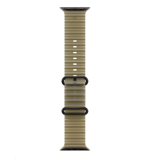 Apple Watch 49mm Titanium Band: Translucent Kelp Ocean Band - Black Titanium Finish Apple Watch 49mm Titanium Band: Translucent Kelp Ocean Band - Black Titanium Finish