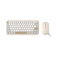 ASUS CW200 Marshmallow Combo - bezdrôtová klávesnica a myš, Oat Milk, CZ/SK