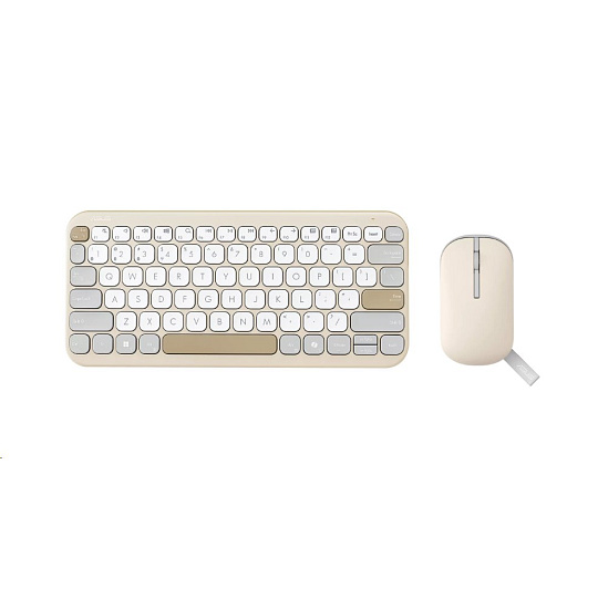 ASUS CW200 Marshmallow Combo - bezdrôtová klávesnica a myš, Oat Milk, CZ/SK ASUS CW200 Marshmallow Combo - bezdrôtová klávesnica a myš, Oat Milk, CZ/SK