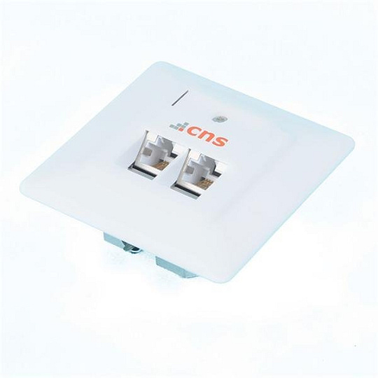 CNS Zásuvka Profi UTP 2 port, Cat6 pod om. biela