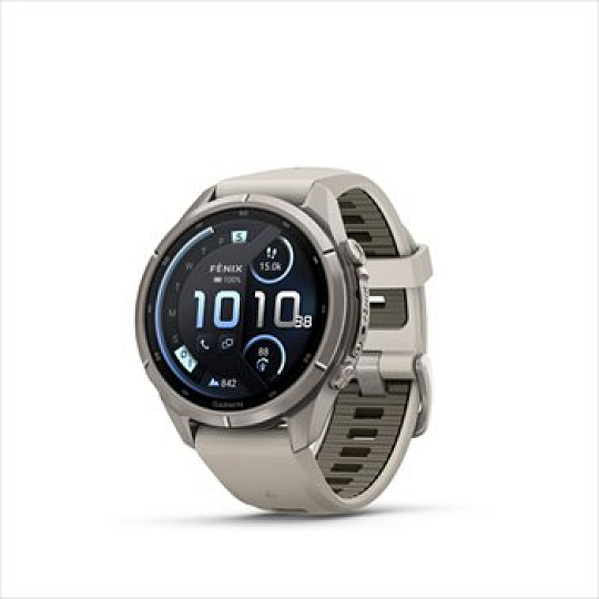 Garmin fenix 9 Pro - inReach, 43mm, AMOLED, Sapphire, Titanium, Gray/Sandstone band Garmin fenix 9 Pro - inReach, 43mm, AMOLED, Sapphire, Titanium, Gray/Sandstone band