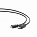 Gembird kábel DisplayPort (M) na HDMI (AM), 10 m, čierny