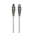 Gembird USB-C (M)/ micro-USB (M) dátový a nabíjací kábel, prémiový, opletený, 1.5 m