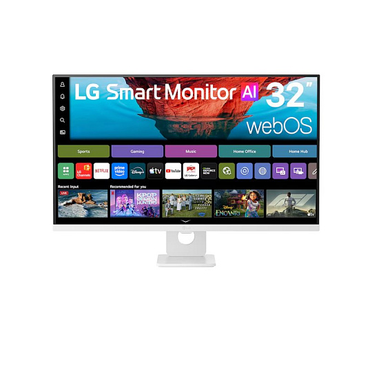 LG 32U721SB-W 32"W VA 3820x2160 5ms 5M:1 250cd HDMI USB-C(60W) Smart WebOS