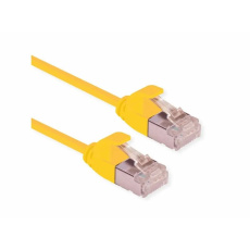 Roline U/FTP patch kábel 0,15m cat6a slim, super flex, žltý
