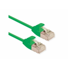 Roline U/FTP patch kábel 0,15m cat6a slim, super flex, zelený