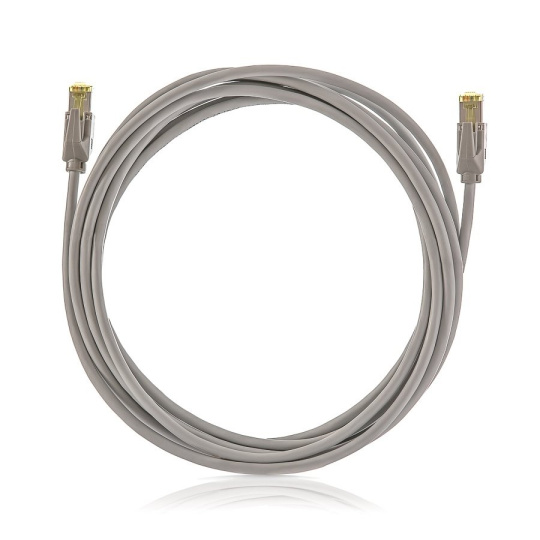KELine Patch kábel Cat6A, STP, LSOH, 12m, sivý