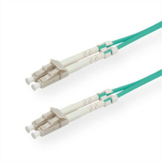 Optický kábel LC-LC, 20m Duplex MM OM3(50/125µm), 2.8mm, tyrkysový