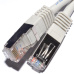 patch kábel Cat6A, SFTP, LS0H - 2m, šedý/biely
