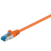 patch kábel Cat6A, SFTP, LS0H, 3m, oranžový
