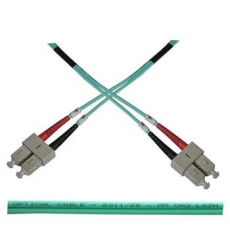 Optický  duplex kabel MM 50/125, SC/SC, LSOH, (OM3), 10m