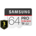 64 GB . microSDHC karta Samsung PRO Endurance + adaptér