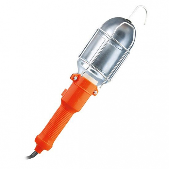 Solight montážna lampa, E27, AC 230V, 5m, oranžová s kovovou mriežkou Solight montážna lampa, E27, AC 230V, 5m, oranžová s kovovou mriežkou