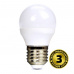 Solight LED žiarovka, miniglobe, 6W, E27, 3000K, 420lm