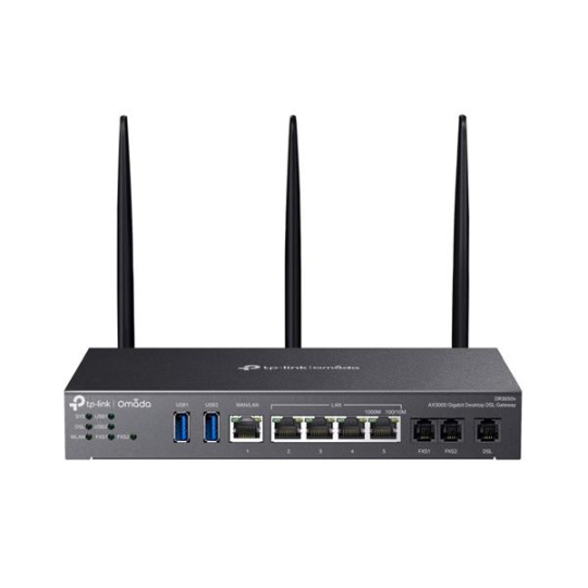 TP-LINK "Omada AX3000 Gigabit Desktop DSL GatewayPORT: 1 × Gigabit WAN/LAN Port, 4× Gigabit LAN Ports, 1 × DSL Port, 2×