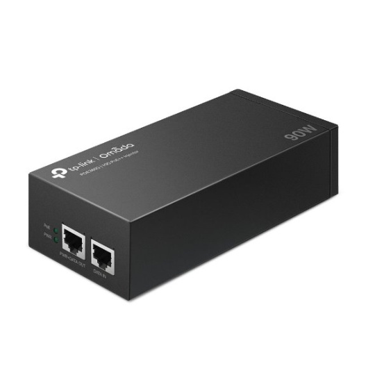 TP-LINK "Omada 10G PoE++ Injector AdapterPORT: 1× 10Gbps PoE Port, 1× 10Gbps Non-PoE PortSPEC: 802.3bt/at/af Compliant