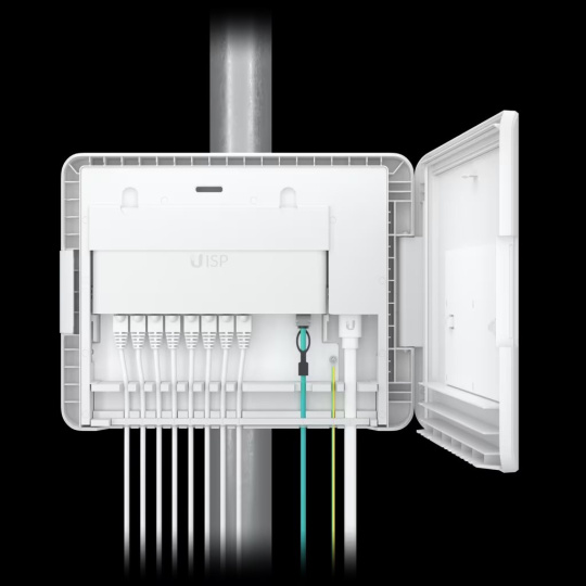 Ubiquiti A compact, weatherproof enclosure for UISP Routers and Switches.