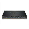 Zyxel XMG2230-52HP, L3 Access Switch, 16x 2.5G, 32x 1G, AC:960W PoE , DC:2400W PoE, 4 x SFP+ Uplink, incl 1 yr NebulaF
