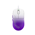 Lorgar MSA21WH, herná myš, optický senzor PixArt PAW3315, USB, symetrický dizajn