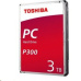 Toshiba HDD Desktop P300 3TB, 3,5", 7200rpm, 64MB, SATA 6GB/s, bulk