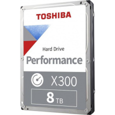 Toshiba HDD Desktop X300 8TB, 3,5", 7200rpm, 256MB, SATA 6GB/s