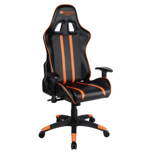 Gaming chair, PU leather, Cold molded foam, Metal Frame, Butterfly mechanism, 90-150 dgree, 2D armrest, Class 4 gas lift, Nylon 5