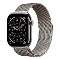 Apple Watch Series 11 GPS + Cellular 46mm Natural Titanium Case with Natural Milanese Loop - M/L Apple Watch Series 11 GPS + Cellular 46mm Natural Titanium Case with Natural Milanese Loop - M/L