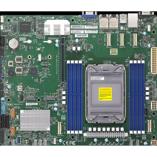 Supermicro ATX, Intel C621A, DualLAN 10GBase-T, 10 SATA3 RAID 0,1,5,10, 1 PCI-E 4.0 x16, 10xNVMe, 1 PCI-E