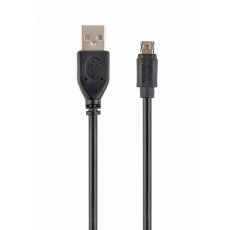 Gembird kábel obojstranný konektor Micro-USB (M) na USB 2.0 (AM), 1.8 m, čierny