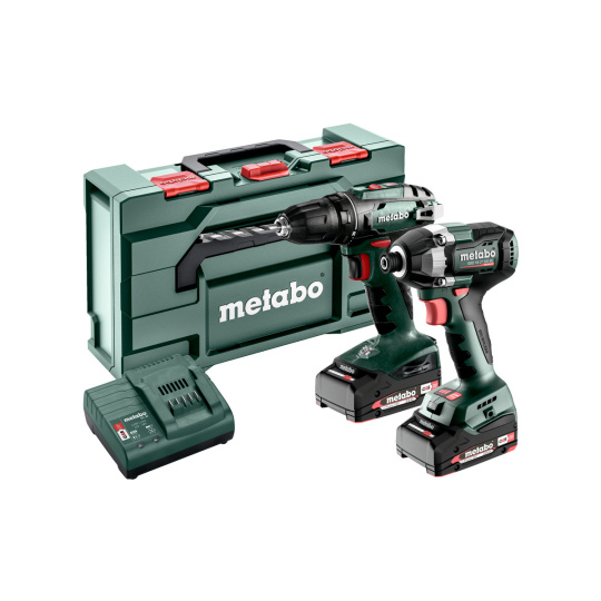 Metabo Combo Set 2.8.1 18V BS+SSD200LTBL (2x2,0Ah, SC 30, metaBOX 145 L)