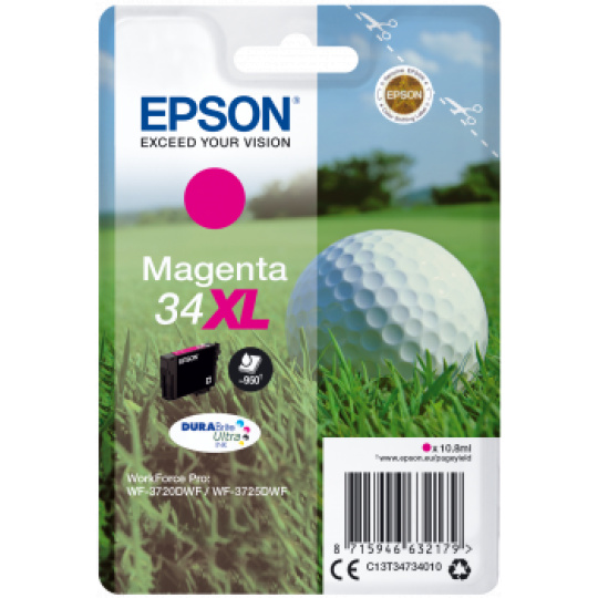 Epson atrament WF-3720 magenta XL 10.8ml - 950str.