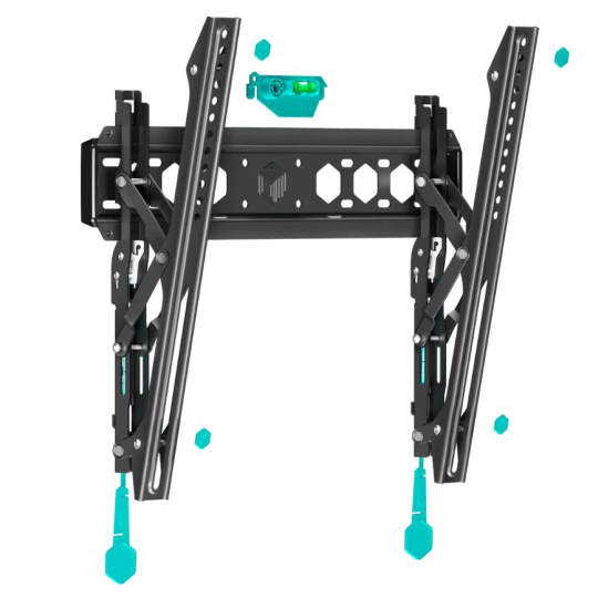 ONKRON Tilting TV Wall Mount for 17 to 43-inch Flat Panel TVs Digital Panels 36,4 kg, Black