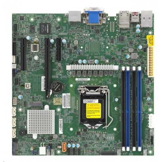 Supermicro MB 1xLGA1200 (Xeon W-1200), W480, 4xDDR4,4xSATA3, M.2, 3xPCIe3.0 (x8, 2 x4), VGA, 2x LAN, IPMI