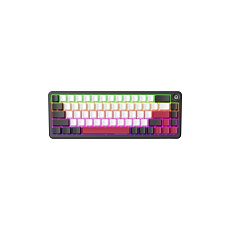 Lorgar KBA41MBK, mechanická herná klávesnica, 66 klávesov, Toxic Purple Switch, Hot-Swap, RGB, USB-C
