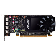 PNY NVIDIA QUADRO P1000 4GB GDDR5, 128-bit, PCIEx16 3.0, mini DP 1.4 x4, Active cooling, TDP 47W, LP, Retail