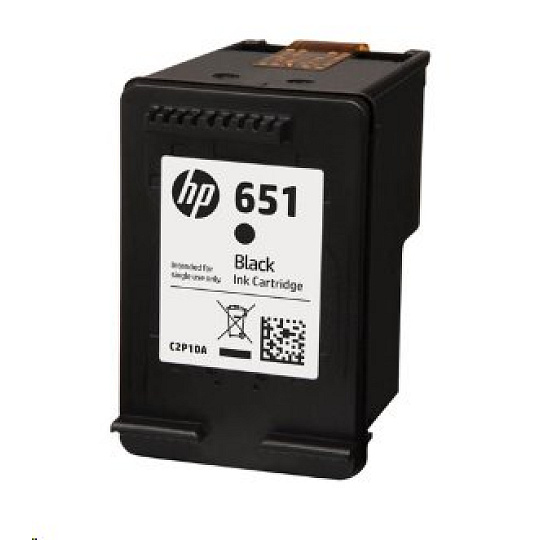 C2P10AE Čierna originálna atramentová kazeta HP 651 Ink Advantage C2P10AE Čierna originálna atramentová kazeta HP 651 Ink Advantage